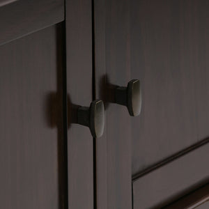 English Elm Warm Shaker - Handcrafted Entryway Storage Bench With Rich Tobacco Finish, Seating For Two, And Style B136P159724-GIGA