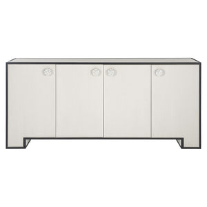 Bernhardt Bernhardt Silhouette Buffet With Two-Tone Eggshell & Onyx, Camellia Inlay Hardware, Soft-Close Doors 307134