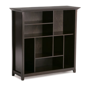 English Elm Amherst Multi Cube Bookcase - Handcrafted Solid Wood Storage Unit In Rich Hickory Brown Finish B136P159435