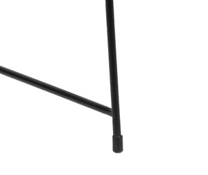 Porter Designs Porter Hagen Accent Chair - Stylish Black Iron Frame With Comfortable White Canvas Upholstery White Metal 01-108-06-8462