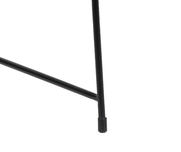 Porter Designs Porter Hagen Accent Chair - Stylish Black Iron Frame With Comfortable White Canvas Upholstery White Metal 01-108-06-8462