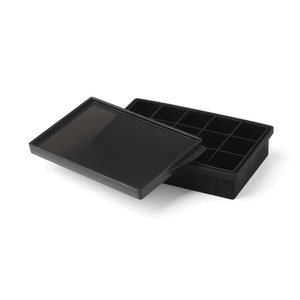 Lenox Cambridge 15-Cube Black Silicone Ice Mold With Lid NO COLOR METAL 9468IMTW