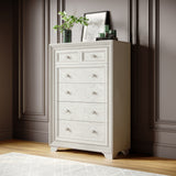 Camila 6 Drawer Chest White with Cream Finish P269124S Pulaski Furniture