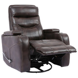 Parker House Parker Living Origin Manual - Truffle Swivel Glider Recliner Truffle 90% Polyester, 10% PU (W) MORI#812GS-TRU