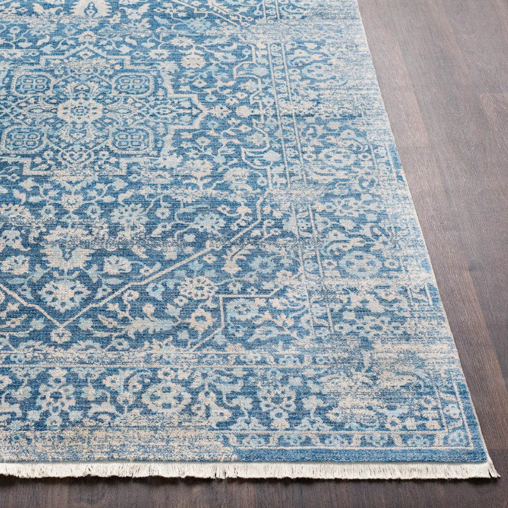 Livabliss Ephesians Traditional Turkish Fringe Rug Polyester Pile Entryway Hallway Accent Blue, Saffron 2' x 2'11" EPC2300-23