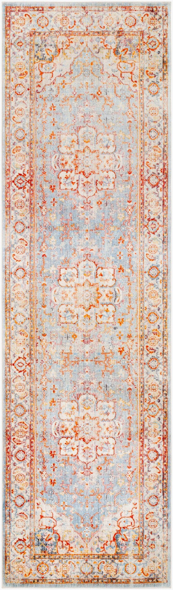 Livabliss Ephesians Turkish Style Fringe Runner Rug Polyester Hallway and Entryway Accent EPC2303-279