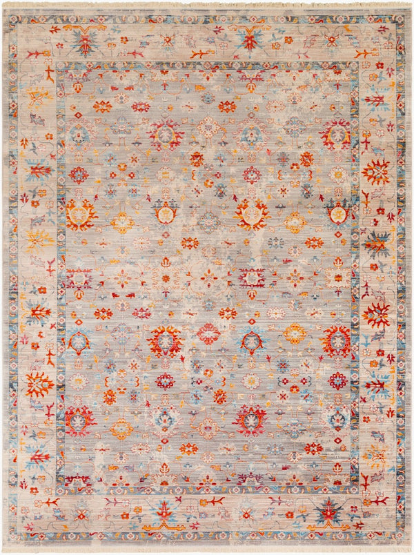 Livabliss Ephesians Traditional Fringe Border Polyester Area Rug for Living Room or Bedroom EPC2307-579