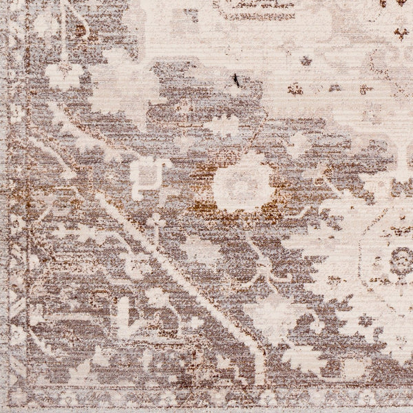 Livabliss Ephesians Turkish Woven Medallion Accent Rug with Fringe for Entryway or Bedside Light Slate, Gr 2'7" x 4'11" EPC2316-275