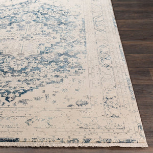 Livabliss Ephesians Traditional Polyester Accent Rug Machine Woven for Hallways and Entryways Blue, Red 2'7" x 9' EPC2327-279