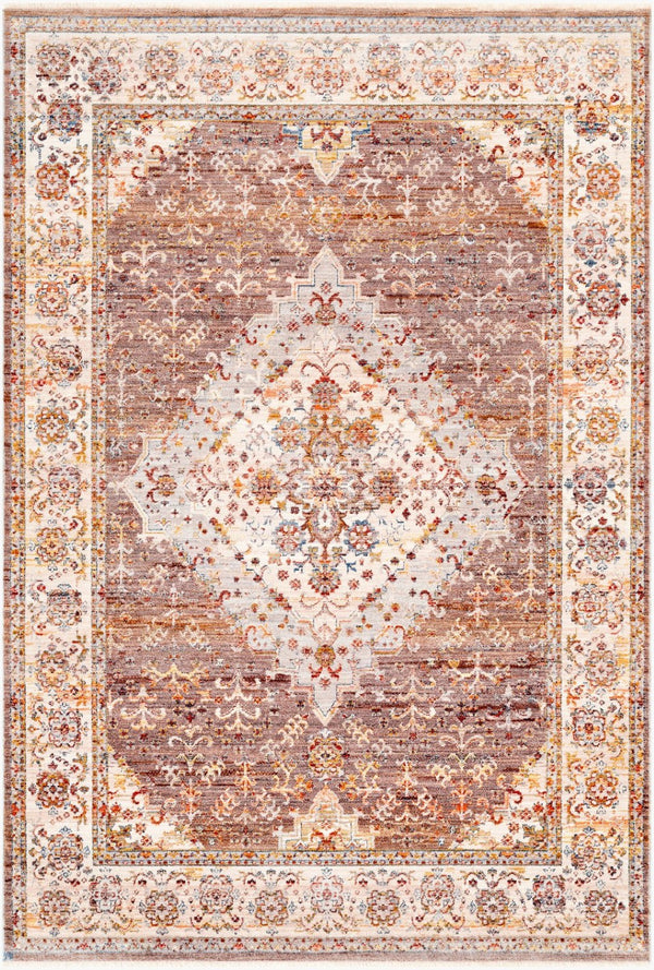 Livabliss Ephesians Turkish Machine Woven Accent Rug Fringe Border Entryway Polyester Traditional Medium Gray, De 2' x 2'11" EPC2335-2211