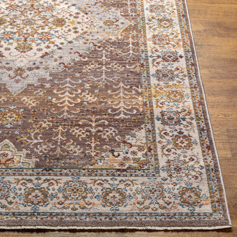 Livabliss Ephesians Turkish Machine Woven Accent Rug Fringe Border Entryway Polyester Traditional Medium Gray, De 2' x 2'11" EPC2335-2211