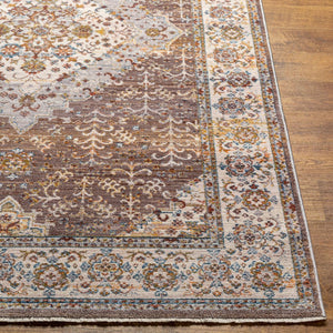 Livabliss Ephesians Turkish Machine Woven Accent Rug Fringe Border Entryway Polyester Traditional Medium Gray, De 2' x 2'11" EPC2335-2211
