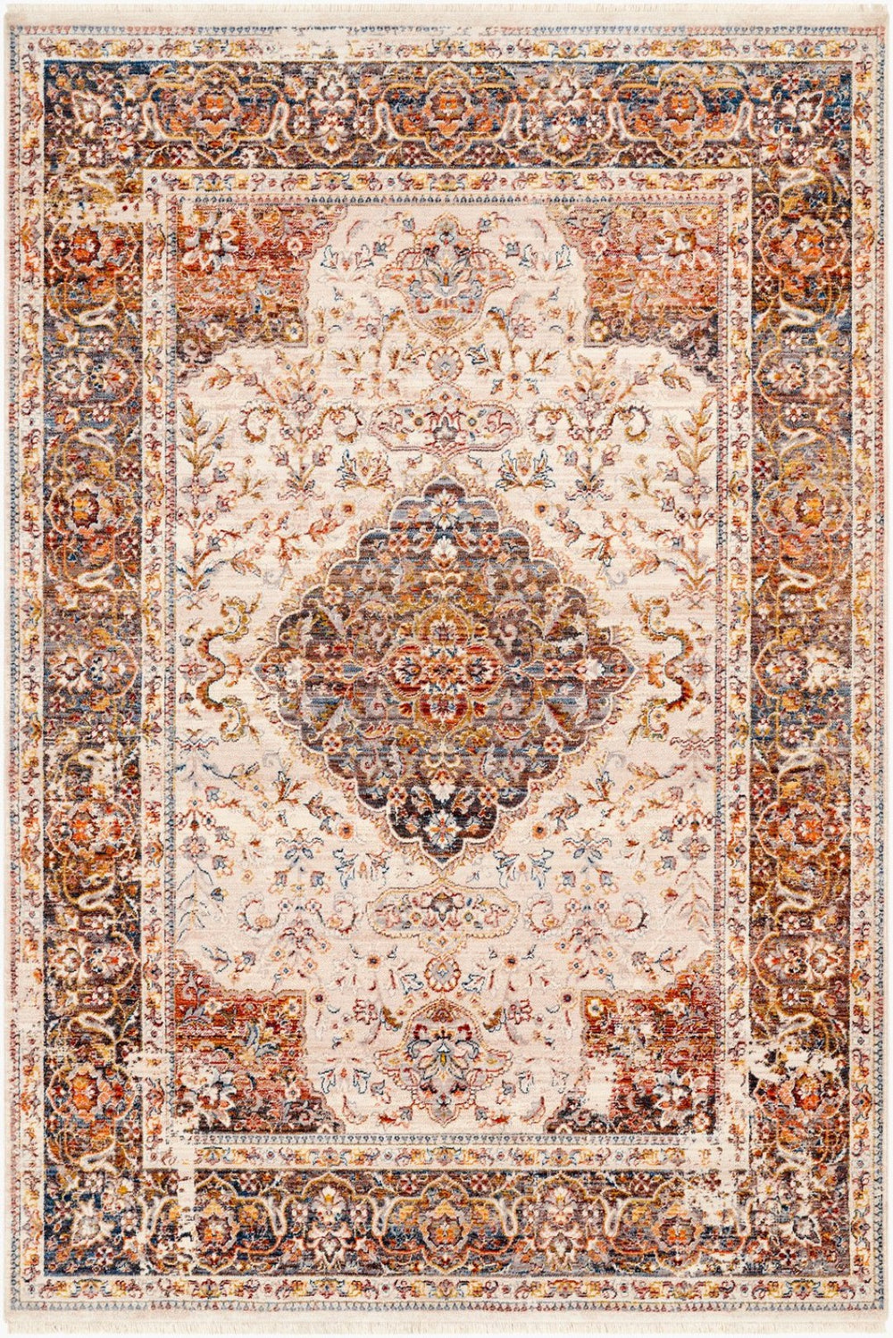 Livabliss Ephesians Turkish Machine Woven Polyester Rug with Fringe for Large Living Spaces EPC2336-81013