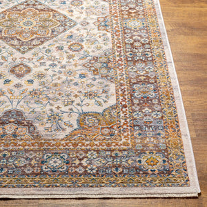 Livabliss Ephesians Traditional Turkish Machine Woven Polyester Area Rug with Fringe Border EPC2342-81013