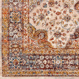 Livabliss Ephesians Traditional Turkish Machine Woven Polyester Area Rug with Fringe Border EPC2342-81013