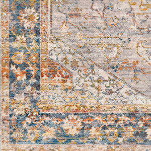Livabliss Ephesians Traditional Fringe Accent Rug Polyester Machine Woven for Entryways and Hallways Gray, Light Gra 2'7" x 9' EPC2357-279