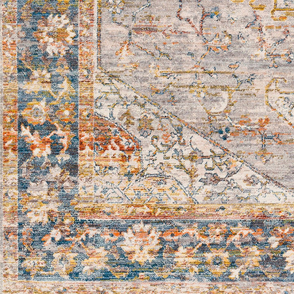 Livabliss Ephesians Traditional Fringe Accent Rug Polyester Machine Woven for Entryways and Hallways Gray, Light Gra 2'7" x 9' EPC2357-279