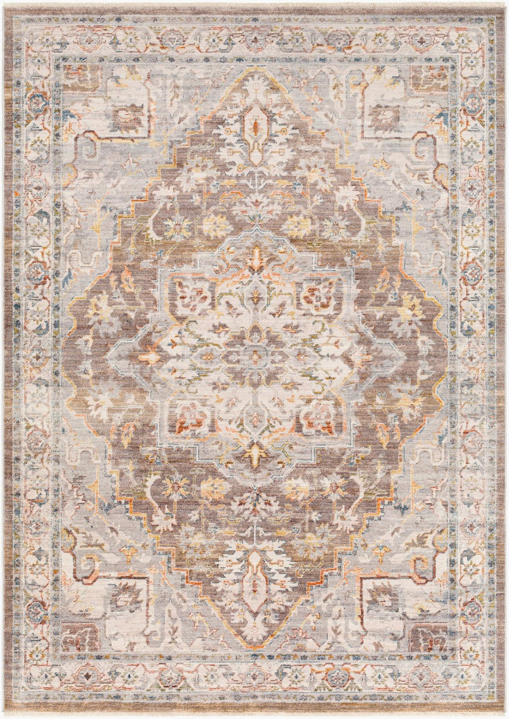 Livabliss Ephesians Traditional Fringe Area Rug Turkish Woven Polyester for Living Dining Rooms EPC2358-81013