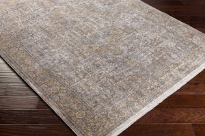 Surya Eclipse 6'7" X 9'6" Elegant Machine Woven Rug - Durable Polyester For High Traffic Areas, Made In Turkey Light Gray Polyester Epe2300-710103