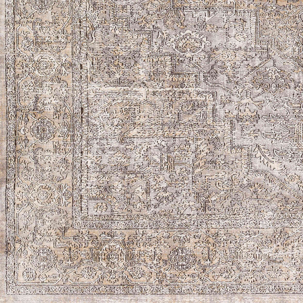 Surya Eclipse 6'7" X 9'6" Elegant Machine Woven Rug - Durable Polyester For High Traffic Areas, Made In Turkey Light Gray Polyester Epe2300-710103