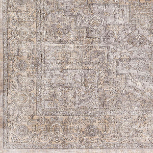 Surya Eclipse 6'7" X 9'6" Elegant Machine Woven Rug - Durable Polyester For High Traffic Areas, Made In Turkey Light Gray Polyester Epe2300-710103