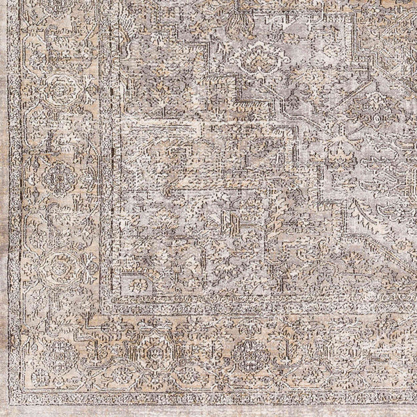 Surya Eclipse 6'7" X 9'6" Elegant Machine Woven Rug - Durable Polyester For High Traffic Areas, Made In Turkey Light Gray Polyester Epe2300-710103