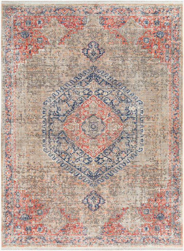 Surya Eclipse Machine Woven Polyester Rug with Fringe Border for Entryways and Bedrooms EPE2302-233