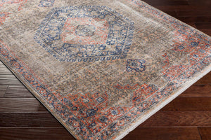 Surya Eclipse 6'7" X 9'6" Elegant Machine Woven Rug - Durable Polyester For High Traffic Areas, Made In Turkey Denim Polyester Epe2302-6796
