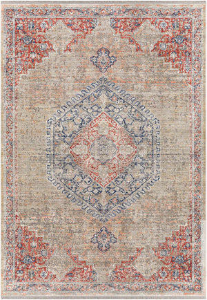 Surya Eclipse 6'7" X 9'6" Elegant Machine Woven Rug - Durable Polyester For High Traffic Areas, Made In Turkey Denim Polyester Epe2302-6796