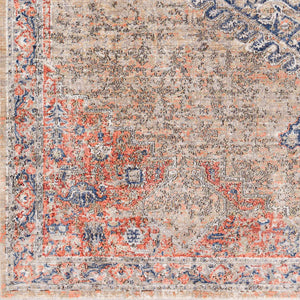 Surya Eclipse 6'7" X 9'6" Elegant Machine Woven Rug - Durable Polyester For High Traffic Areas, Made In Turkey Denim Polyester Epe2302-6796