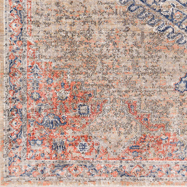 Surya Eclipse 6'7" X 9'6" Elegant Machine Woven Rug - Durable Polyester For High Traffic Areas, Made In Turkey Denim Polyester Epe2302-6796