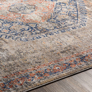 Surya Eclipse 6'7" X 9'6" Elegant Machine Woven Rug - Durable Polyester For High Traffic Areas, Made In Turkey Denim Polyester Epe2302-6796