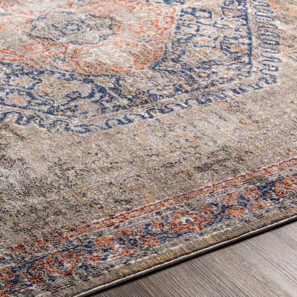 Surya Eclipse 6'7" X 9'6" Elegant Machine Woven Rug - Durable Polyester For High Traffic Areas, Made In Turkey Denim Polyester Epe2302-6796