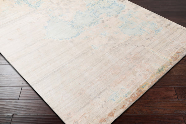 Ephemeral EPH-1000 8' x 11' Handmade Rug EPH1000-811  Light Blue, Light Sage, Wheat, Tan, Charcoal, Cream Surya
