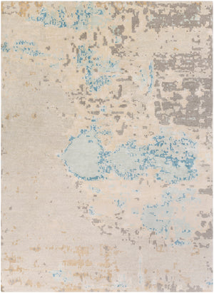 Ephemeral EPH-1000 8' x 11' Handmade Rug EPH1000-811  Light Blue, Light Sage, Wheat, Tan, Charcoal, Cream Surya