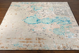 Ephemeral EPH-1000 8' x 11' Handmade Rug EPH1000-811  Light Blue, Light Sage, Wheat, Tan, Charcoal, Cream Surya