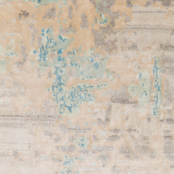 Ephemeral EPH-1000 8' x 11' Handmade Rug EPH1000-811  Light Blue, Light Sage, Wheat, Tan, Charcoal, Cream Surya
