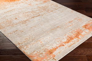 Surya Ephemeral 2' X 3' Hand-knotted Wool & Viscose Rug - Classic Mid-century Modern Style For Timeless Elegance Rust Viscose,Wool Eph1001-23