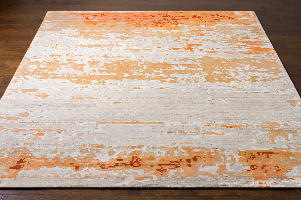 Ephemeral EPH-1001 6' x 9' Handmade Rug EPH1001-69  Rust, Camel, Tan, Light Gray, Mustard, Cream Surya