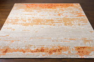 Ephemeral EPH-1001 8' x 11' Handmade Rug EPH1001-811  Rust, Camel, Tan, Light Gray, Mustard, Cream Surya