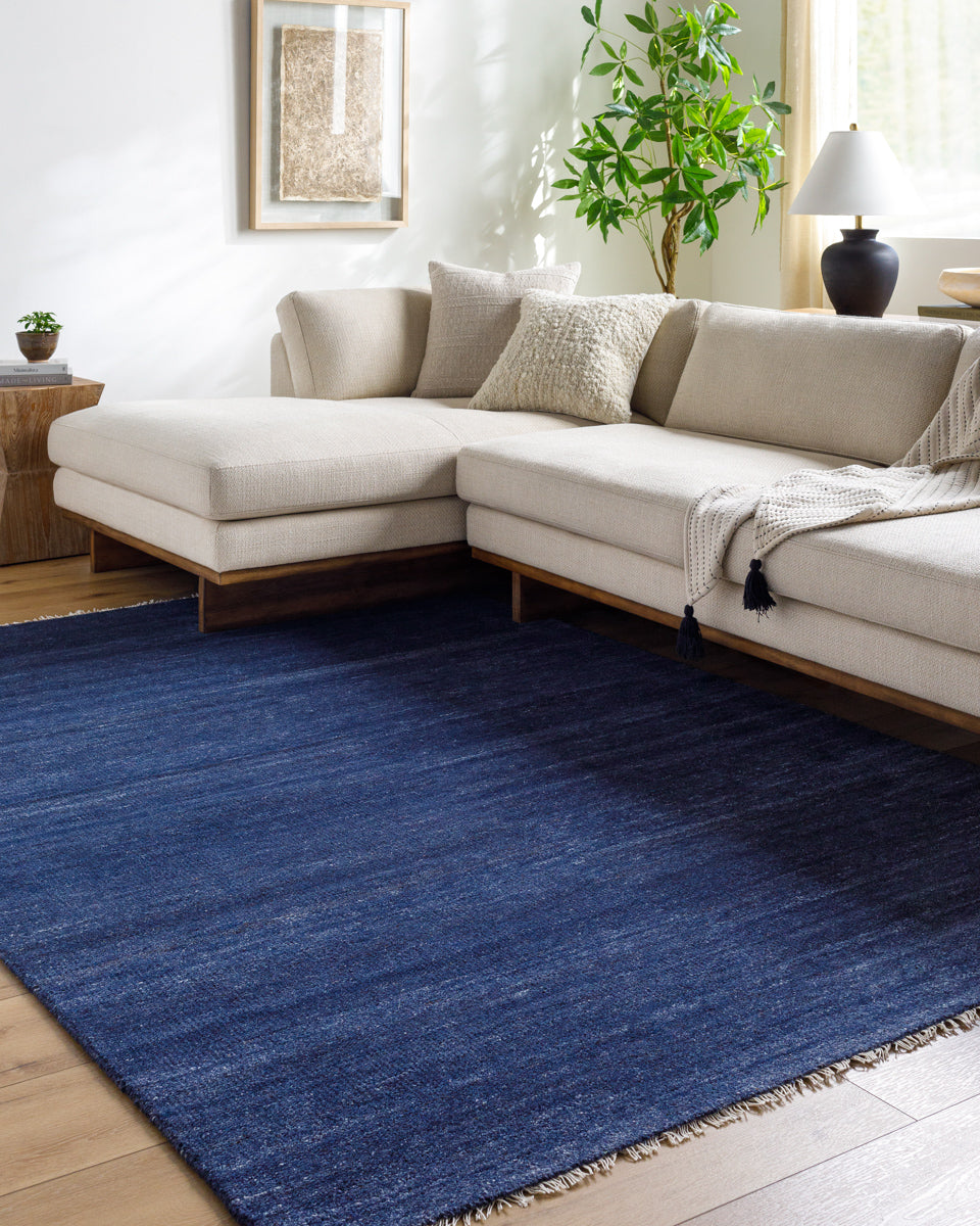 Epic EPI-2300 8'6" x 11'6" Handmade Rug EPI2300-86116  Dark Blue, Medium Gray, Black, Medium Brown, Light Gray Surya