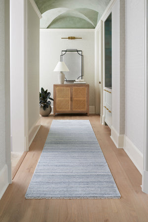 Epic EPI-2301 3' x 12' Runner Handmade Rug EPI2301-312  Metallic Silver, Charcoal, Dark Blue, Gray, Oatmeal, Black Surya