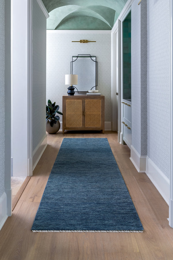 Epic EPI-2306 3' x 12' Runner Handmade Rug EPI2306-312  Grey, Slate Blue, Nickel, Medium Grey, Charcoal Surya