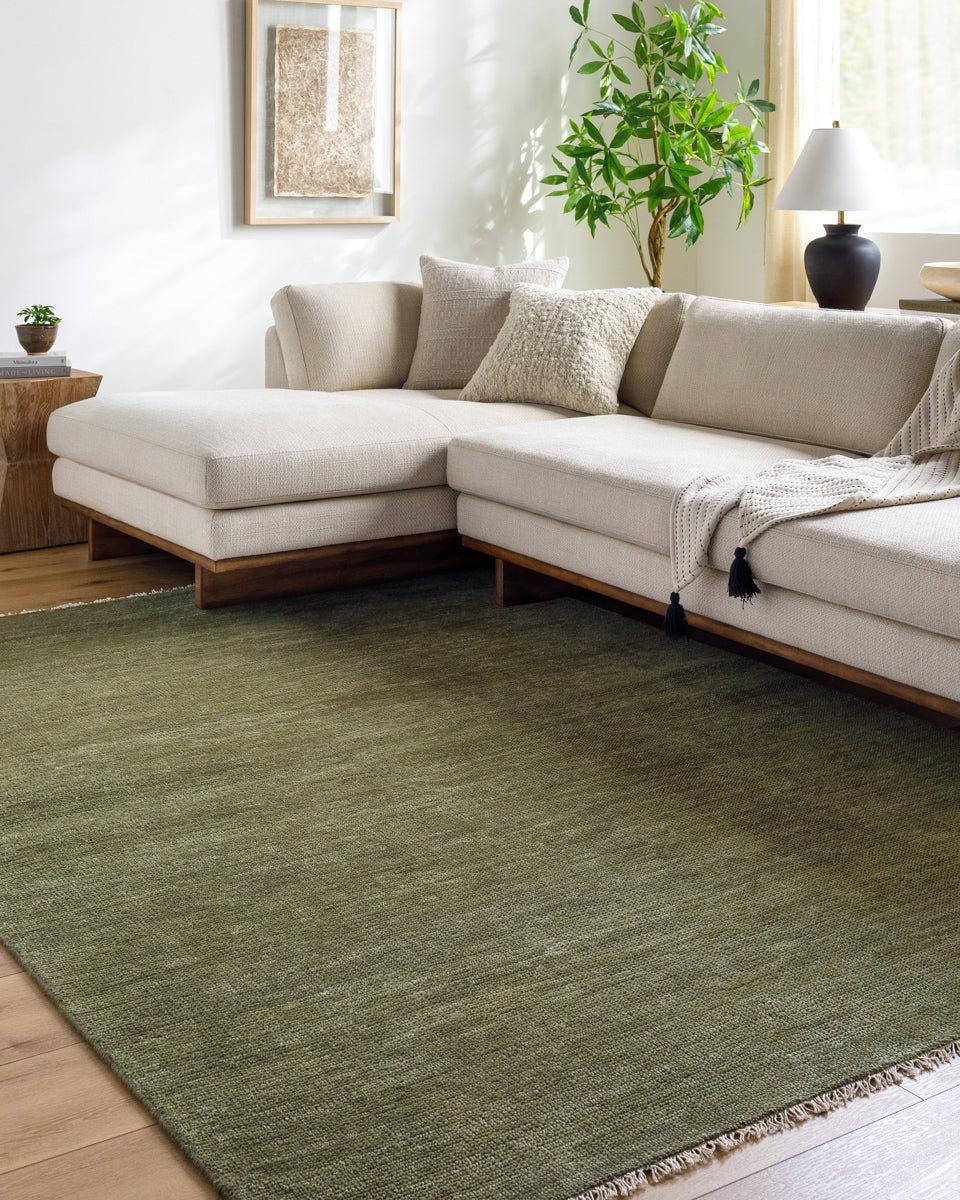 Epic EPI-2314 8'6" x 11'6" Handmade Rug EPI2314-86116  Nickel, Sage, Moss Brown Surya