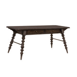 Revival Row Writing Desk Brown with Chimney Smoke Finish P348550 Pulaski Furniture