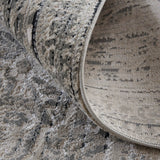 Feizy Rugs Macklaine Polyester/Polypropylene Machine Made Bohemian & Eclectic Rug Gray/Silver/Taupe 9'-2" x 12'