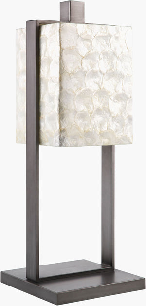 Livabliss Epako Iron Accent Lamp with Diffused Shade for Industrial Rustic Living Spaces EPK-001