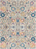 Nourison Passion PSN01 Machine Made Power-loomed No Border Indoor Only Bohemian Transitional Rug Ivory,Multi, Ivory Multicolor 100% Polypropylene 99446477149