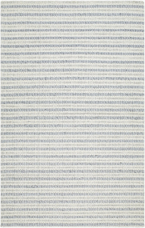 Livabliss Empoli Handwoven Wool Blend Cottage Accent Rug for Entryways Bedrooms and Cozy Nooks Cream, Light Gr 8' x 10' EPO2300-810