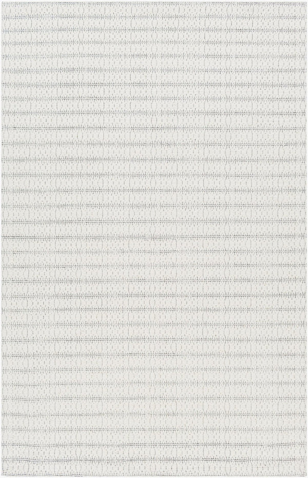 Livabliss Empoli Handwoven Wool Blend Cottage Accent Rug Artisan Crafted for Cozy Home Spaces Ivory, Slate Gr 5' x 7'6" EPO2301-576